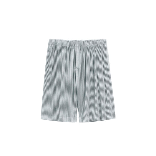 Pantalones Cortos Casuales Holgados con Cintura Elástica y Pliegues para Hombre - Image 6