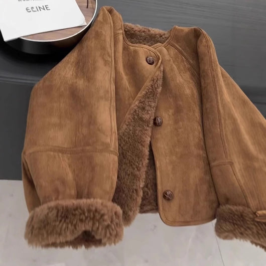 Chaqueta de Polar Estilo Coreano para Mujer - Image 4