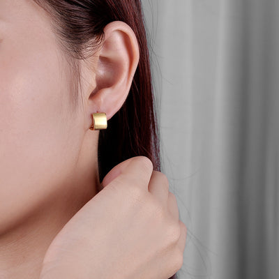 Aretes de Plata 925 Cuadrados Anchos - Joyería Elegante - Image 8