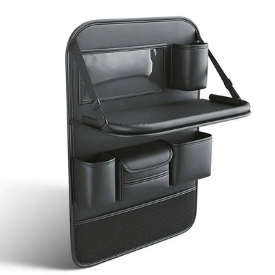 Organizador de Asiento Trasero Auto con Bandeja Plegable y Soporte para Tablet