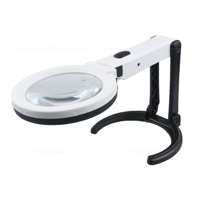 Lupa de Escritorio Plegable con 10 Luces LED y Fuente Externa - Image 5