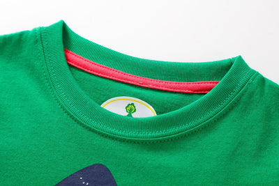 Camiseta Infantil Estampada de Algodón Puro con Corte Relajado - Image 7