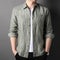 Cardigan de Lino Puro para Hombre - Manga Larga Primavera Verano