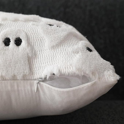 Fundas de Almohada Halloween Fantasma Blanco 18x18 - Cojín Decorativo Suave para Sofá y Hogar
