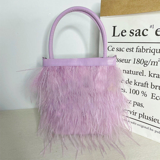 Bolso Mensajero de Perlas con Cadena para Mujer