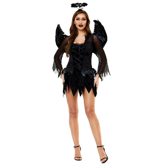 Disfraz Ángel Negro Vampiro Bruja para Fiesta de Máscaras - Image 19
