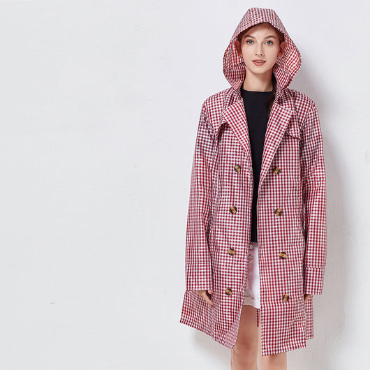 Impermeable Retro Británico para Mujer con Cinturón Ancho - Image 7