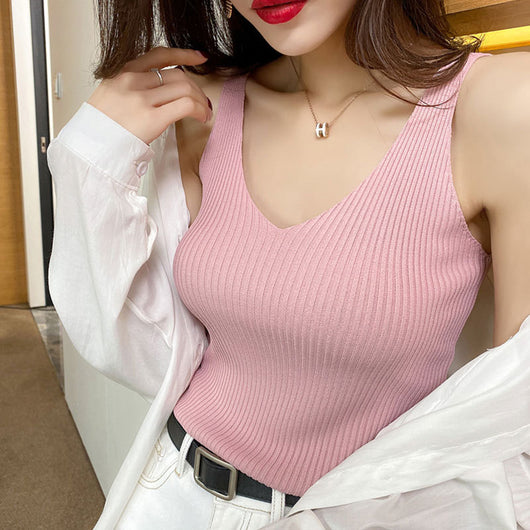 Blusa sin mangas ajustada para mujer - Image 18