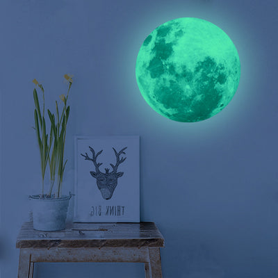 Pegatinas Luminiscentes Ecológicas Diseño Luna y Reciclaje - Image 2