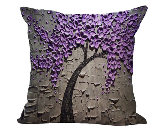 Funda de Almohada con Óleo Artístico en Algodón y Lino - Image 20