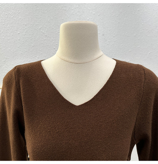 Blusa Ajustada de Manga Larga con Pliegues y Abertura Lateral - Image 23