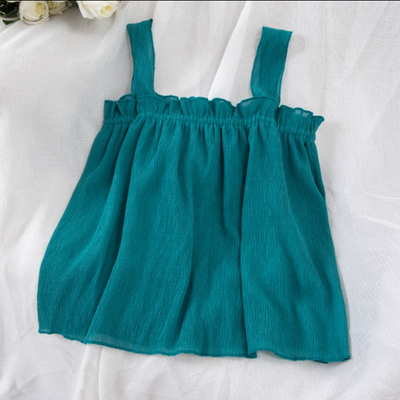 Blusa Suelta de Gasa para Mujer - Camisola Elegante de Manga Corta - Image 4