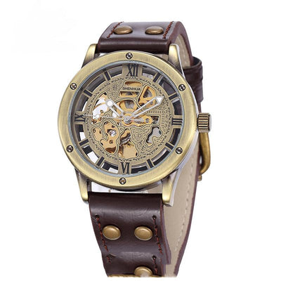 Reloj Mecánico Automático Retro con Diseño Calado para Hombre - Image 18