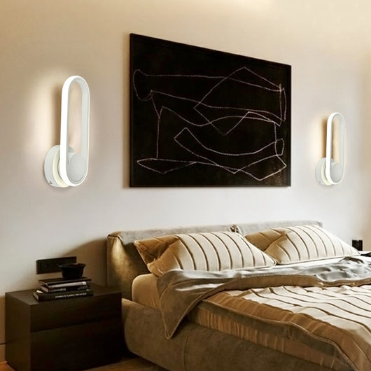 Lámpara LED de Pared Giratoria para Dormitorio con Acrílico