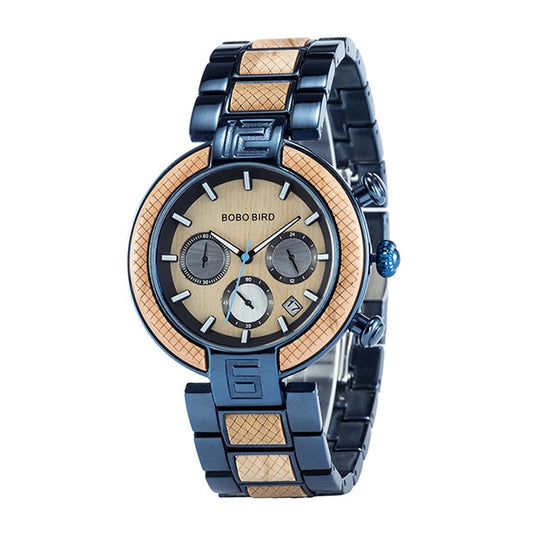 Reloj de Negocios BOBOBIRD con Esfera Luminosa para Hombre