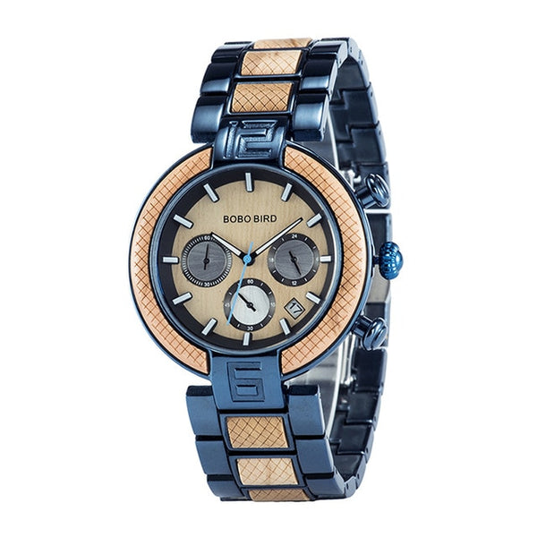 Reloj de Negocios BOBOBIRD con Esfera Luminosa para Hombre