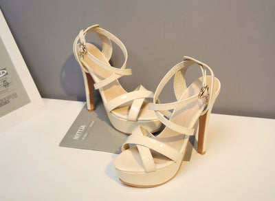 Sandalias de Tacón Alto Talla Grande para Mujer - Image 16