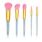 Set de 5 Brochas de Maquillaje con Mango Transparente