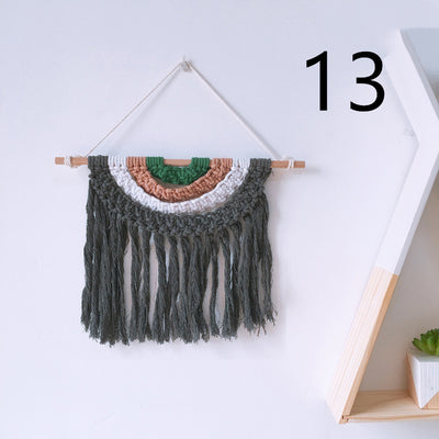 Tapiz Tejido a Mano en Algodón con Borlas Decorativas - Image 30