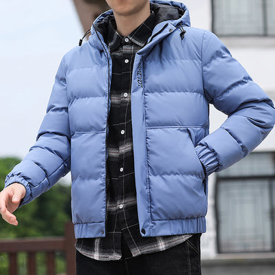 Abrigo Acolchado de Algodón para Hombre Talla Grande con Cuello Tipo Tigre - Image 4