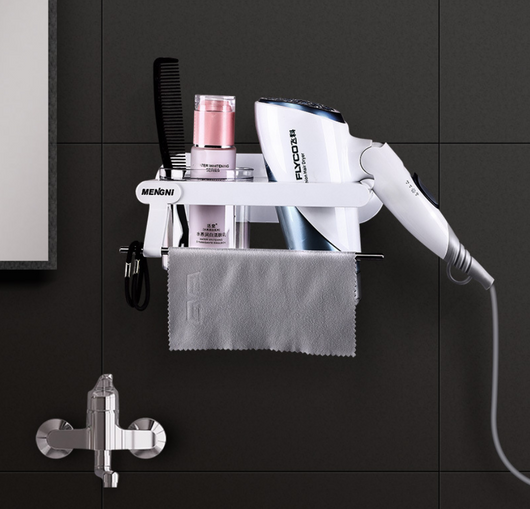 Organizador de Secador de Cabello para Baño - Soporte Multifunción sin Taladro - Image 3