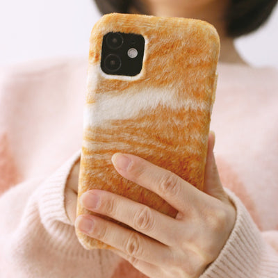 Funda para iPhone X con Diseño de Gato Felpa Original Compatible