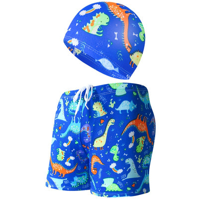 Traje de Baño Infantil con Gorro de Natación para Vacaciones en Playa - Image 3