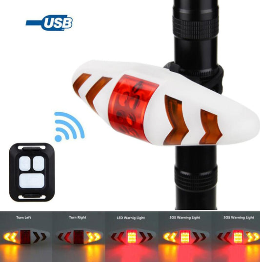 Luz Trasera para Bicicleta con Control Remoto Inalámbrico