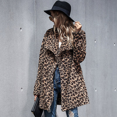 Abrigo Casual con Estampado de Leopardo - Image 2
