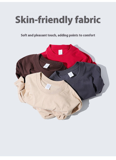 Playera Básica de Algodón Pesado sin Costuras para Hombre - Image 27