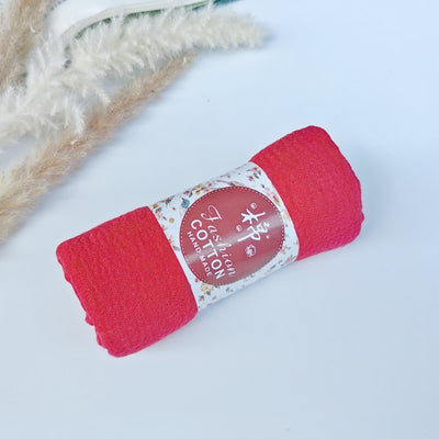 Pañuelo de Algodón y Lino Arrugado Monocromático - Image 4