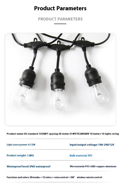 Luces Solares RGB Impermeables para Jardín y Patio con Conexión Directa - Image 11