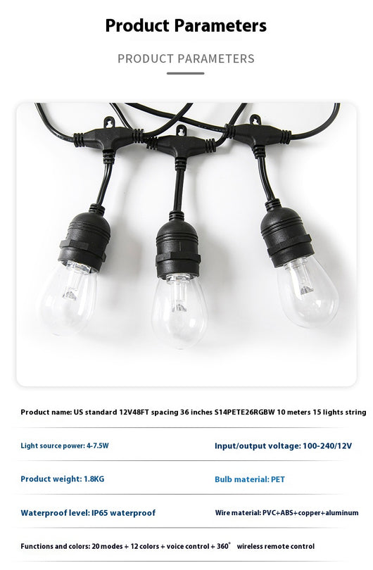 Luces Solares RGB Impermeables para Jardín y Patio con Conexión Directa - Image 11