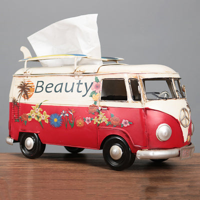 Organizador de Pañuelos Autobús Floral Retro - Decoración del Hogar - Image 6