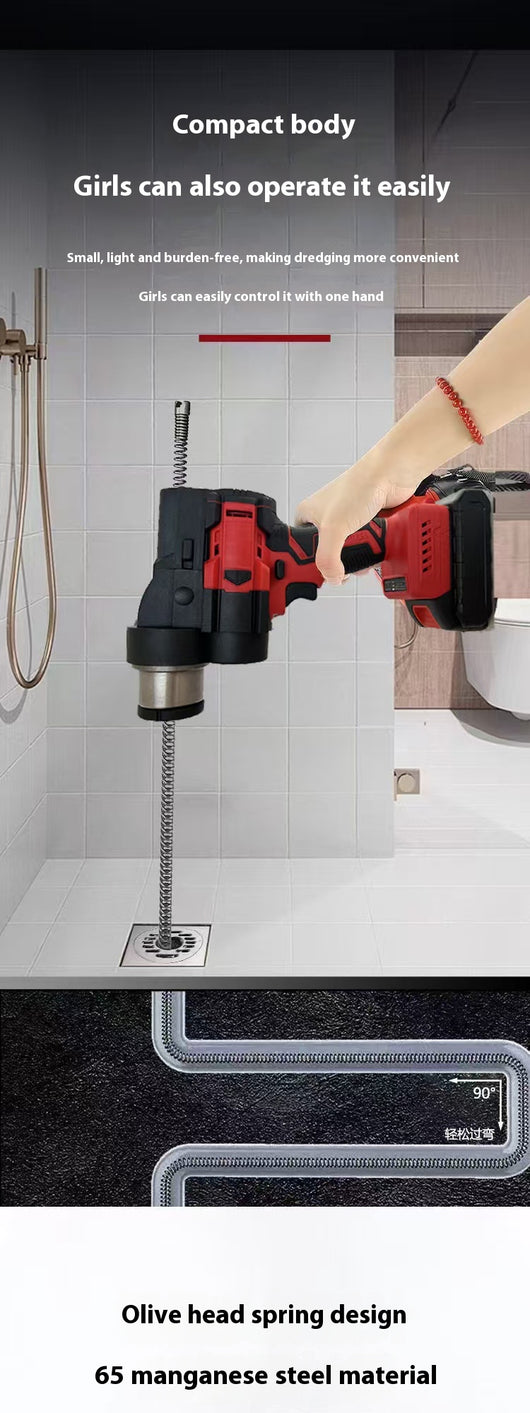 Desatascador Eléctrico Profesional para Tuberías y Drenajes - Image 12