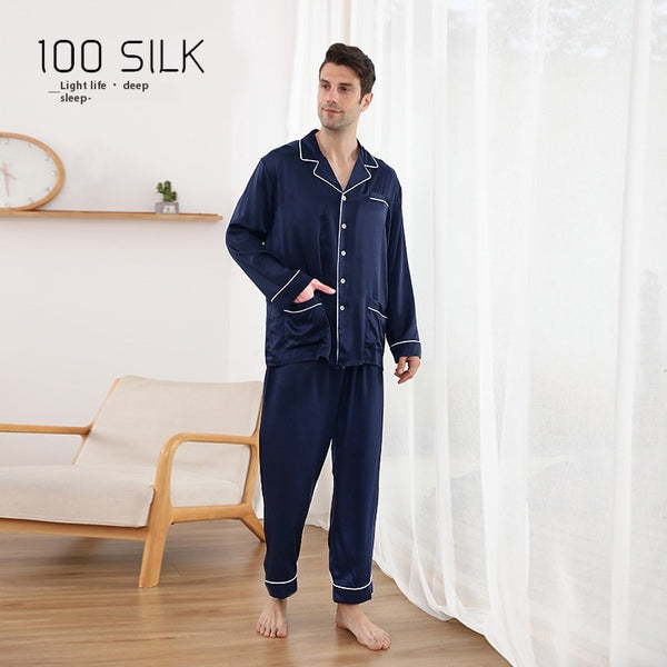 Pijama de Seda Mulberry 22M para Hombre - Comfort Premium
