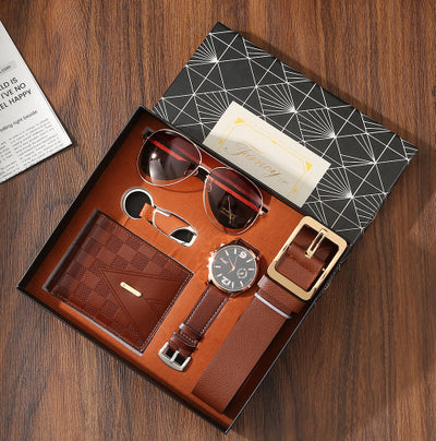 Set de Accesorios Premium para Hombre: Cartera, Cinturón, Reloj y Lentes de Sol - Image 8