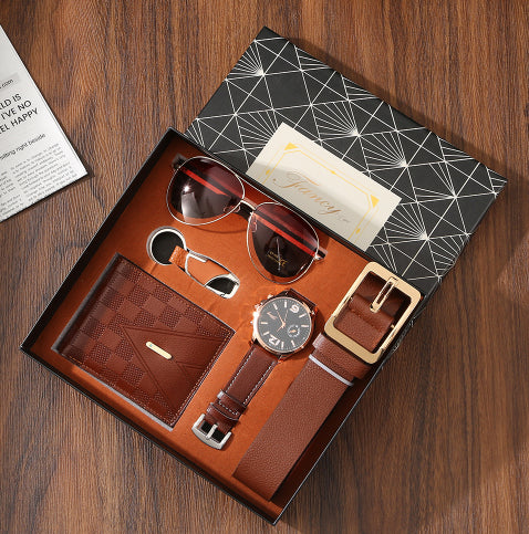 Set de Accesorios Premium para Hombre: Cartera, Cinturón, Reloj y Lentes de Sol - Image 8