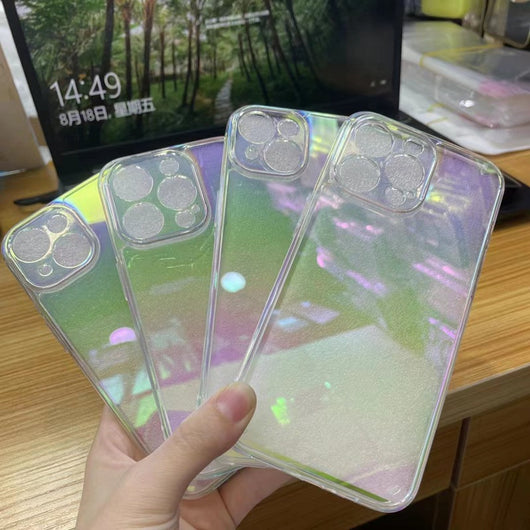 Funda Protectora Bicolor con Bordes Suaves y Efecto Espejo - Image 8