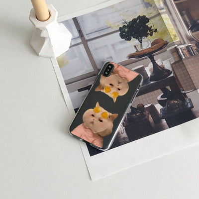 Funda Transparente para Celular con Diseño de Gato Minimalista - Image 4