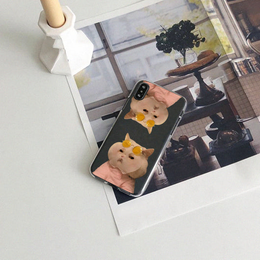 Funda Transparente para Celular con Diseño de Gato Minimalista - Image 4