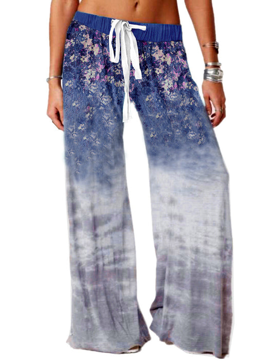 Pantalones Yoga Estampados de Pierna Ancha para Ocio al Aire Libre - Image 8
