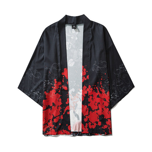 Kimono Estilo Chino Japonés sin Botones