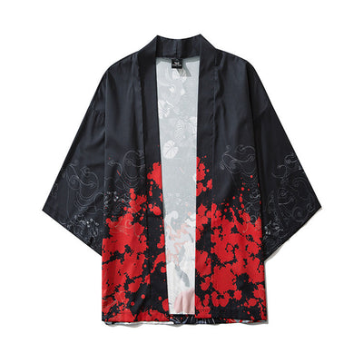 Kimono Estilo Chino Japonés sin Botones