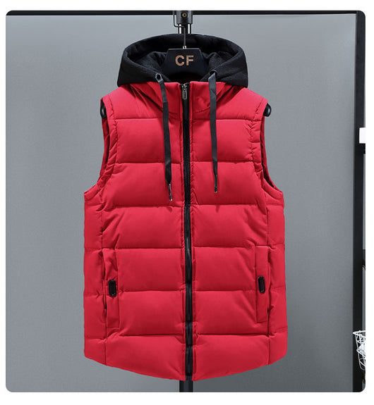 Chaleco Acolchado de Plumón y Algodón para Hombre - Otoño Invierno - Image 9