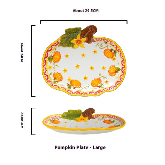 Juego de Tazones de Calabaza para Fideos y Platos Decorativos - Image 7