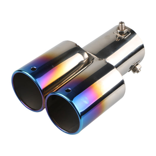 Tubo de Escape Doble Silenciador Universal Acero Inoxidable para Automóviles - Image 6