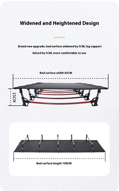 Cama Plegable de Aluminio Ultraligera para Camping y Descanso - Image 9