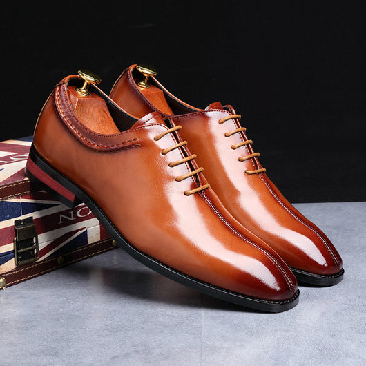 Zapatos de Cuero para Hombre con Punta Cuadrada - Tallas Grandes - Image 11