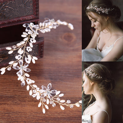 Diadema de Perlas Blancas para Novia - Accesorios de Boda Elegantes